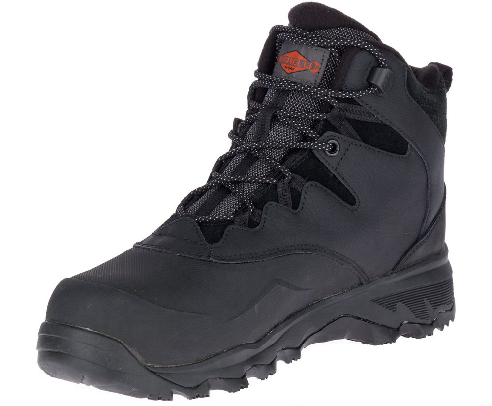 Merrell Boots Black - Thermo Adventure 6\" Ice+ Waterproof Comp Toe - Mens 65MVRDGNC